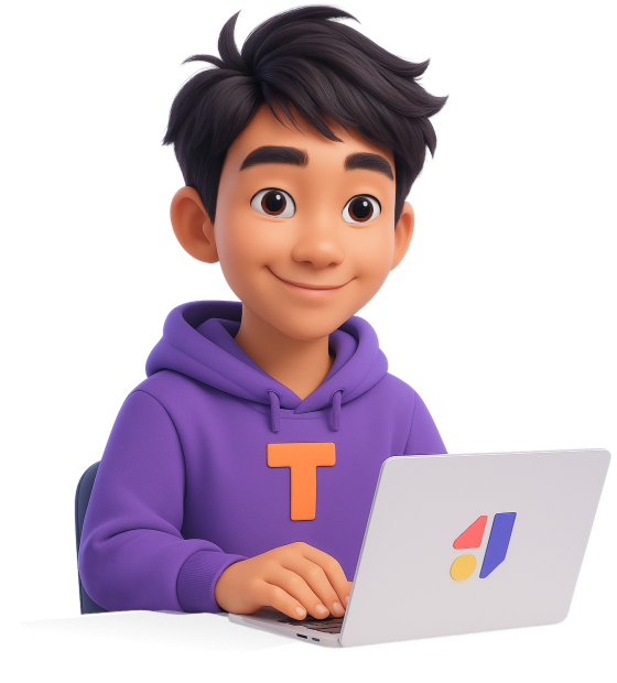 Студент с ноутбуком