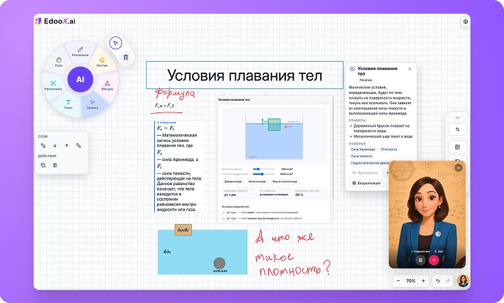 Иллюстрация ai-board для сайта EdooX.com